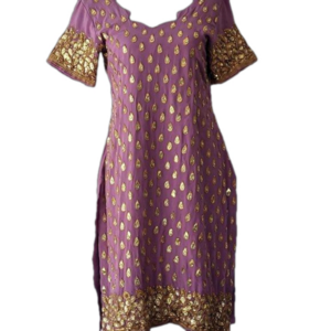 Light Purple East Indian Tunic & Sari, Costume, Sz M (?)